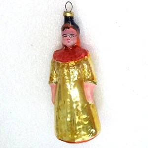 Rare Vintage USSR Mercury Glass Christmas Ornament Xmas Tree Decoration Queen - Picture 1 of 6