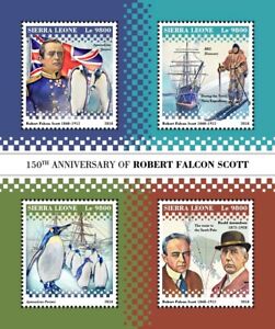 Robert Falcon Scott Roald Amundsen MNH Stamps 2018 Sierra Leone M/S