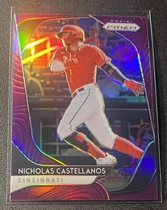 NICHOLAS CASTELLANOS - 2021 Prizm Baseball - PURPLE PRIZM - #205 - Reds - Picture 1 of 2