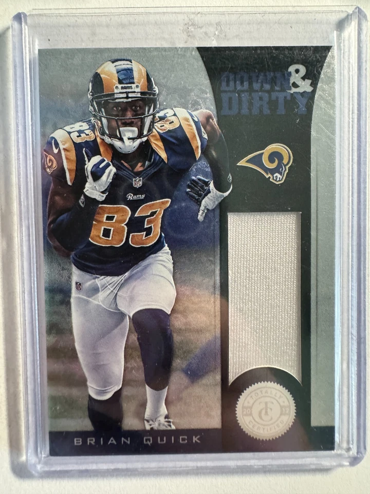 K236,655 - 2012 Totally Certified Down and Dirty Jersey #7 Brian Quick #/299 - Image 1 of 1