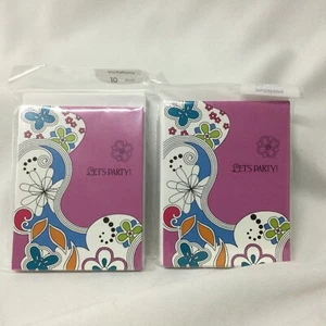Hallmark Any Occasion Let’s Party Write On Invitations 20 Cards + Envelopes New - Picture 1 of 6