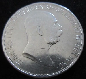MDS AUSTRIA AUSTRIA 5 CORONA 1908 "FRANZ JOSEPH I. - REGENENCIA", PLATA #H - Imagen 1 de 2