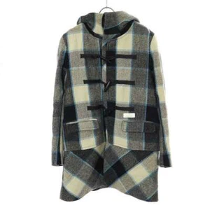 UNDERCOVERISM 11AW Plaid Wool Duffle Coat Gray 4 H4304-3 Used MESC-0 - Picture 1 of 6