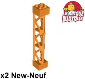 Lego 2X Support 2X2X10 Triangular Vertical Beam Orange 95347 NEW - Picture 1 of 1