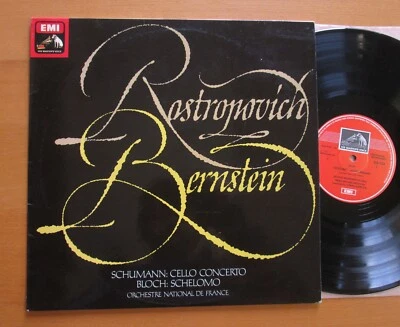 ASD 3334 ED1 Schumann Bloch Cello Concerto Rostropovitch Bernstein EMI Quad NM - Image 1 of 4