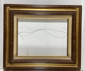 VTG. Mid Century Solid Wood Picture Frame Fits 12"x 16" - Picture 1 of 22