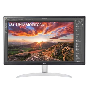 LG 27UP600-W 27" 4K UHD IPS Monitor HDR400 FreeSync HDMI DisplayPort White - Picture 1 of 7
