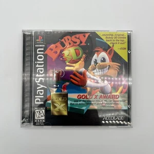 Bubsy 3D Playstation PS1 Komplett CIB Getestet Funktioniert Mit Handbuch & Reg Card - Bild 1 von 6