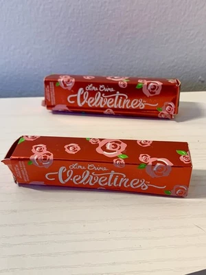 2X Lime Crime Velvetines Liquid Matte Lipstick RAVEN Dark Purple NEW Set Full SZ - Image 1 of 4