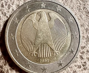 Rare 2002 F 2 Euro Coin - Picture 1 of 4