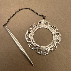 Vintage 950 Silver Scarf, Pashmina, Kilt, Hair - Pin - Picture 1 of 5