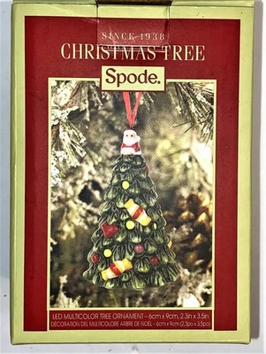 Spode Colección Árbol de Navidad Figura Árbol Campana Adorno 4" Nuevo Foto 1 de 4