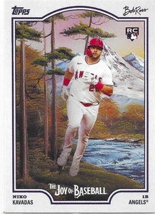 Niko Kavadas 2025 Topps x Bob Ross: The Joy of Baseball Rookie #97 kostenloser Versand - Bild 1 von 2