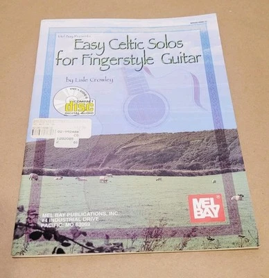 Mel Bay Easy Celtic Solos para guitarra estilo dedo libro de partituras y CD usado en excelente estado Foto 1 de 4