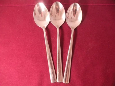 3 WMF Cromargan MANAOS BISTRO 18/10 Stainless Glossy Oval Soup Spoons 7 3/8” - Image 1 of 4