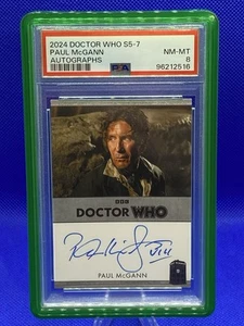 2024 Doctor Who S5-7 Paul McGann - The Eighth Doctor Autograph Border Card PSA 8 - Picture 1 of 2