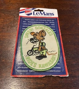 Speedy Gonzales Rides Kawasaki NOS Vintage Patch Motorrad Biker 70er im Paket - Bild 1 von 3