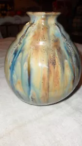 VASE BOULE Art Déco en Grés émaillé , Signé Roger Guérin - Imagen 1 de 7