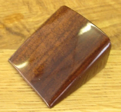 1986-1989 CADILLAC RWD FLEETWOOD & BROUGHAM SEAT-BACK STRAP SCREW COVER WALNUT - Image 1 of 4