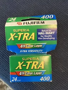 FUJIFILM Superia X-tra 400 Speed 24 Exp 35mm Color Film Expired 05/2004 Hanger - Picture 1 of 6