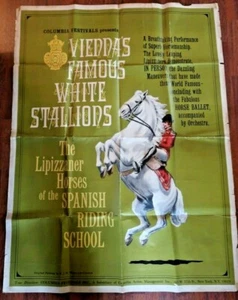 Columbia Festivals Lipizzaner Horses Vintage Poster 41" x 53" Vintage  - Picture 1 of 7