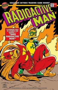 Funda de cómic Radiactive Man Bongo Simpson superhéroe bellas artes Giclée - Imagen 1 de 1