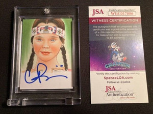 CHRISTINA RICCI WEDNESDAY ADAMS FAMILY VALUES SKETCHAGRAPH SKETCH SIGNED CARD