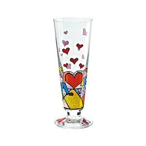 GOEBEL Romero Britto Bier- / Saftglas Glas "Kinder mit Herz" 66450149 - Bild 1 von 1