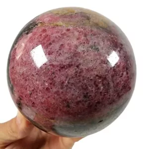 Rhodonite Crystal Polished Sphere 2lbs 6.2oz. - Picture 1 of 3