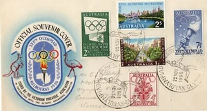 FUNDA RECUERDO OFICIAL AUSTRALIANA OLIMPIADAS 1956 - Imagen 1 de 1