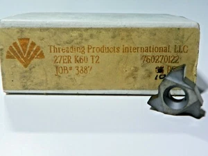 10 PIECES, TPI, 27ER K60 T2 CARBIDE INSERTS, F487 - Picture 1 of 8