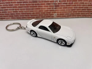 LLAVERO para MAZDA RX7 FD BLANCO AUTOMÁTICO JDM DERIVA COCHE LLAVES CADENAS LLAVERO ANILLO CORDÓN - Imagen 1 de 2