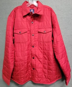 Chaps Womens Red Long Quilted four pocket Coat XL (Size Tag Cut) - Picture 1 of 11