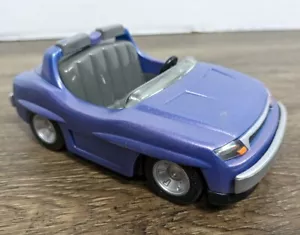 Vintage 2000 Disneyland Chevron Autopia Cars Sparky No. 4 Pull Back Toy Purple - Picture 1 of 7