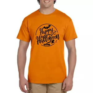 Spooky Halloween T-shirt Pumpkin Witch Bat Boo T Shirt Men Ladies Kids Top Gift - Picture 1 of 13