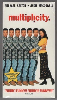 Multiplicity (Rare Factory Sealed VHS Screener) Michael Keaton / Andie MacDowell Foto 1 de 2