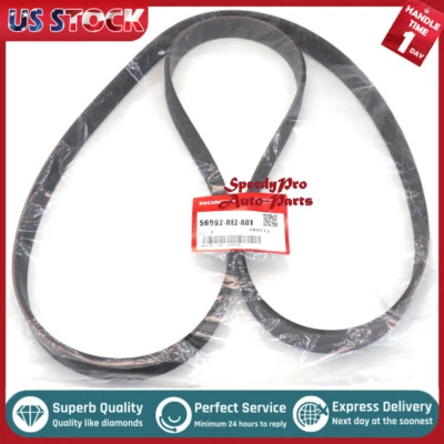 Correia de transmissão Serpentine fabricante de equipamento original para 2010 2011 Honda CR-V 2.4L 56992-REZ-A01 - Imagem 1 de 4