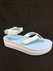 Teva Women's Flatform Sandals Light Blue Platform 1008643 Size 10