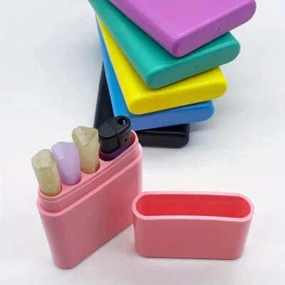 Odor Proof Tobacco Herb stash container 3 pre-rolls & 1 lighter - Image 1 of 3