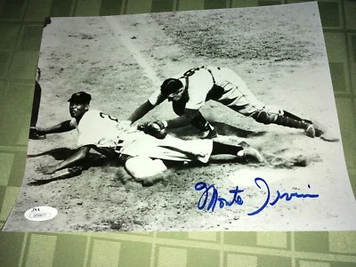 Monte Irvin New York Giants Signed 8" x 10" Photo JSA Sticker No Cert Card - Image 1 of 3