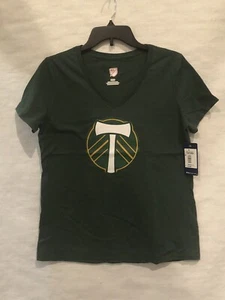 Camiseta para mujer MLS Portland Timbers manga corta cuello en V talla M nueva - Imagen 1 de 10