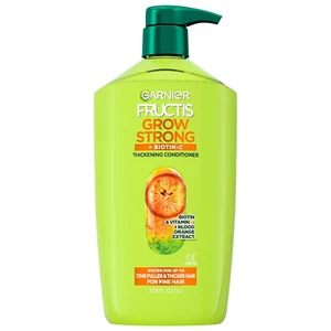 Garnier Fructis Grow Strong Thickening Conditioner 33.8 Fl Oz Biotin Vegan - Picture 1 of 12
