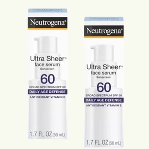 Neutrogena Sheer Face Serum SPF 60 – Lightweight, Non-Greasy Moisturizer - Picture 1 of 4