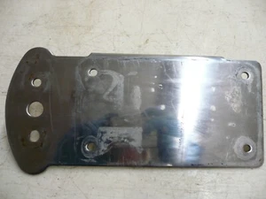 HD HARLEY DAVIDSON HARDTAIL CHOPPER UNIVERSAL CHROME SIDE MOUNT PLATE BRACKET - Picture 1 of 7
