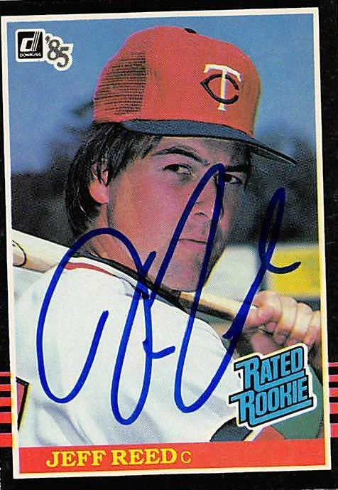 Jeff Reed autographed Baseball Card (Twins) 1985 Donruss Rated Rookie #30 - Image 1 of 1