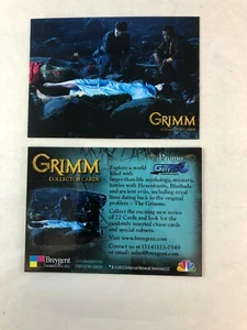 GÜNSTIGE PROMO KARTE: GRIMM STAFFEL 1 (Breygent 2012) GTS VERTRIEB EXKLUSIV - Bild 1 von 2