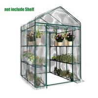 3-Tier Tall Garden Plants House Greenhouse Shed Storage Portable With PVC Cover