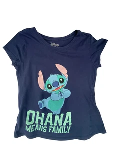 Camiseta Disney Niña Talla XL 15-17 Azul con Puntada OHANA Significa Familia - Imagen 1 de 8