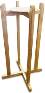 Aquanation Floor Wood Stand Natural Varnish, 27" for Water Crock Bottle & Plants - Picture 1 of 2