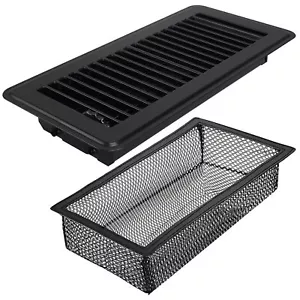 Floor Register 4" x 10" Duct Opening Size Easy Adjust Vent Deflector Metal Re... - Picture 1 of 7